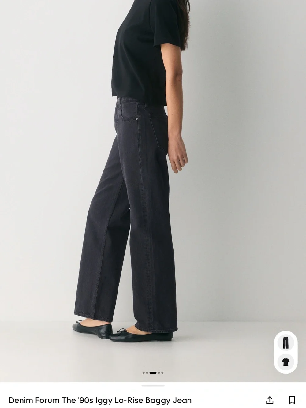 NWT Denim Forum The 90s Iggy Lo-Rise Baggy Jean